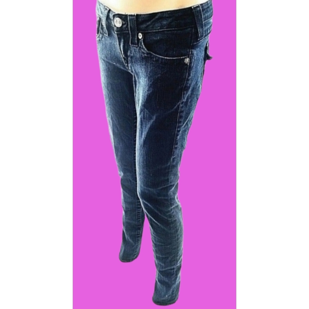 True Religion Dark Wash "Julie"pencil Jeans Sz 27